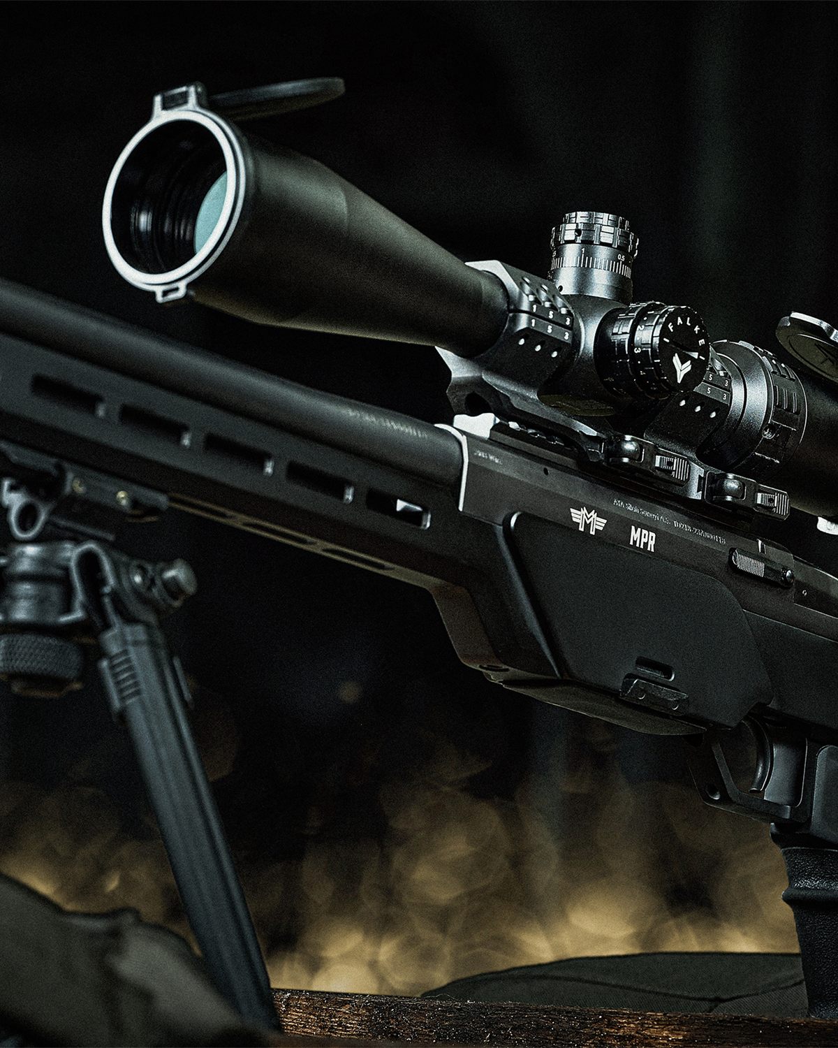 FALKE riflescope on the Messerschmitt MPR precision rifle