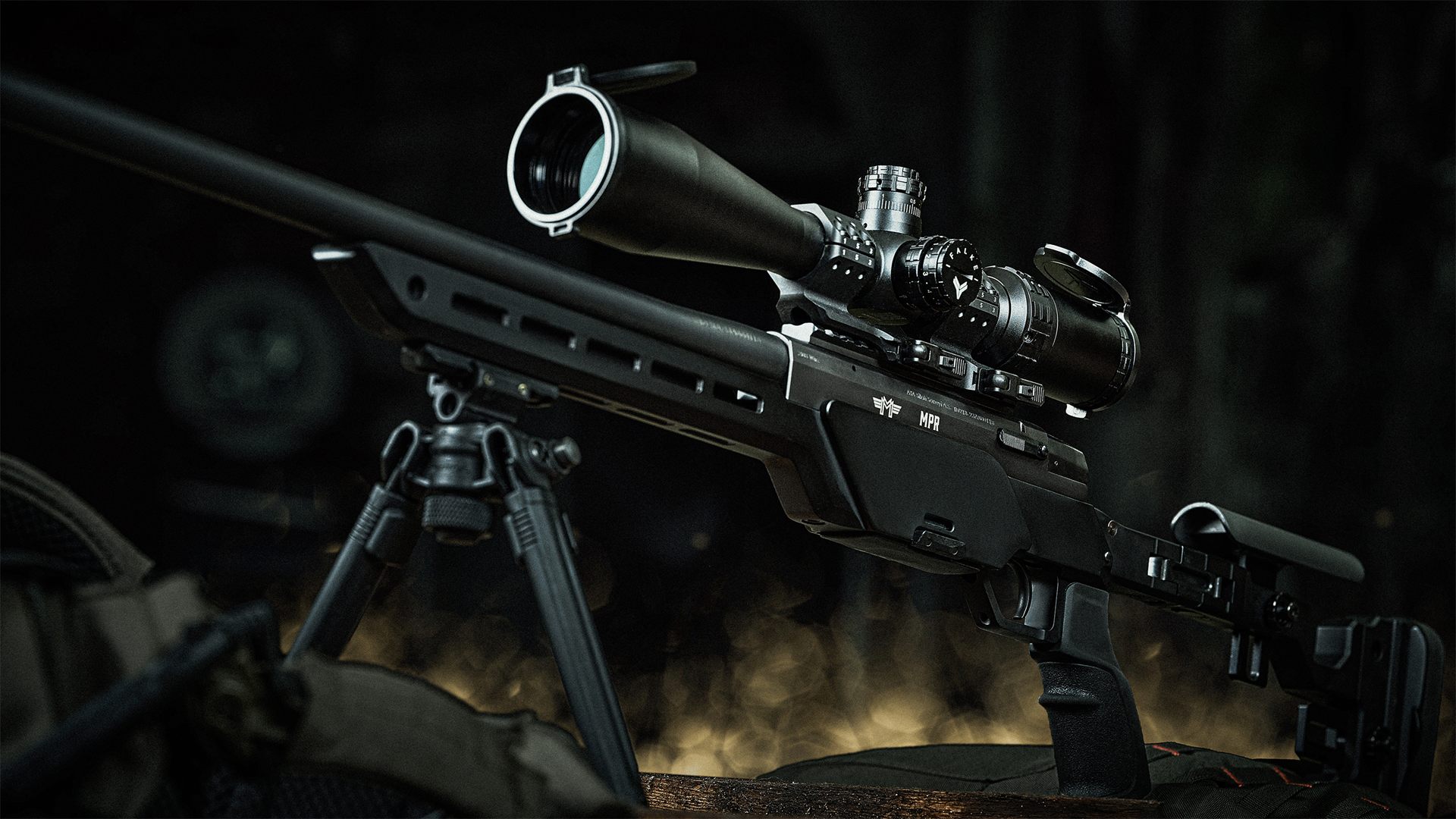 Messerschmitt MPR precision rifle with FALKE riflescope and bipod