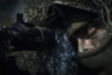 Sniper optics detail in a concealed position