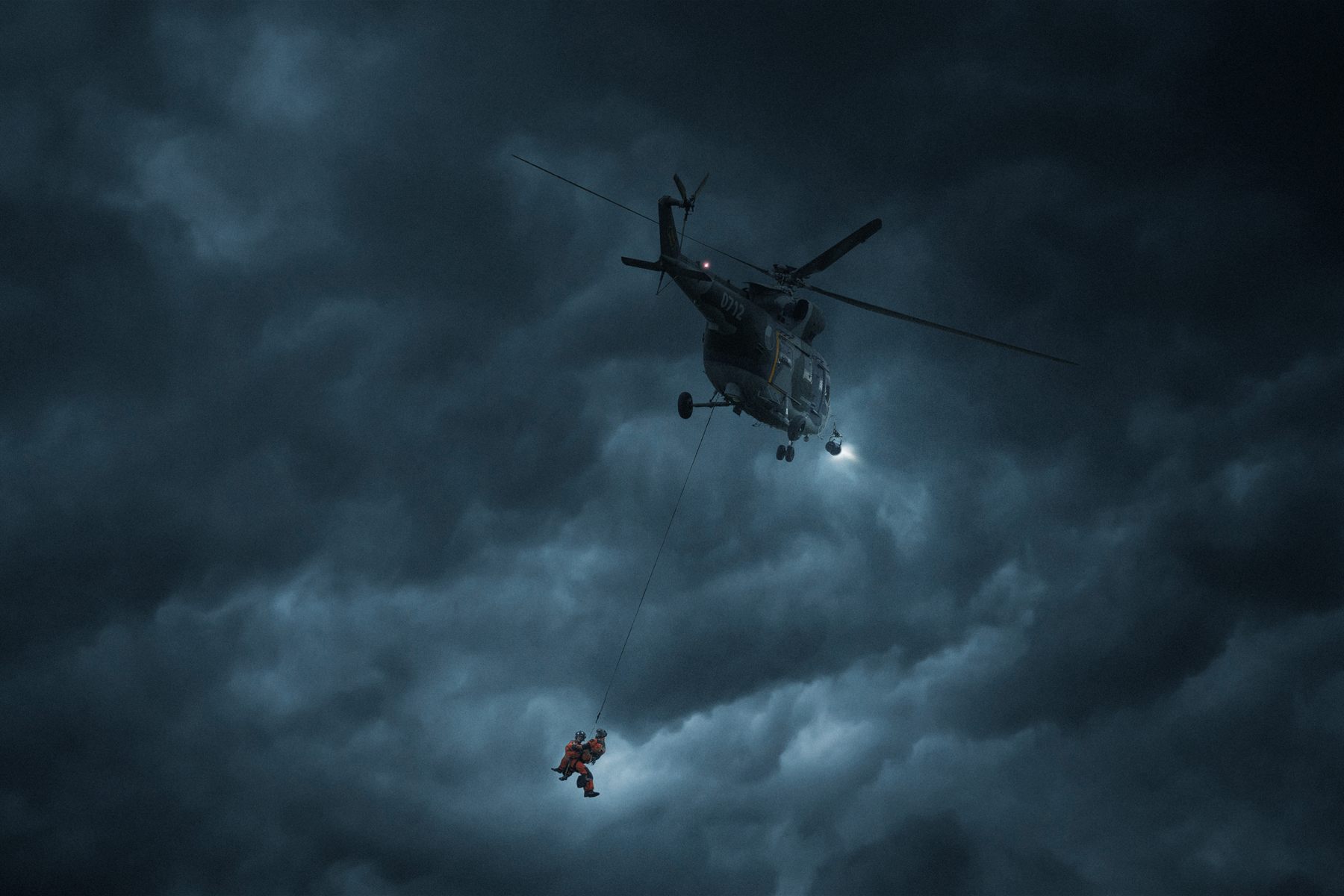 Helicopter hoist rescue